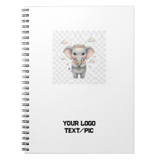 Caderno Espiral simple custom blue purple black leaves add your t