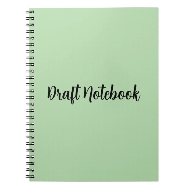 Caderno Espiral Simple Draft Book for School, homework & Projects (Frente)