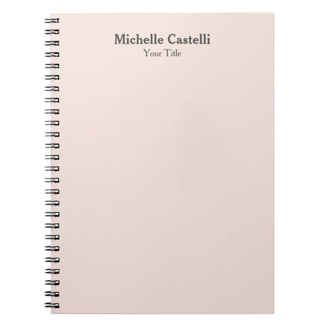 Caderno Espiral Simples clássico exclusivo profissional (Frente)