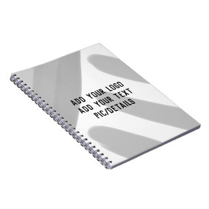 Caderno Espiral simples e minimamente personalizado adicione o end
