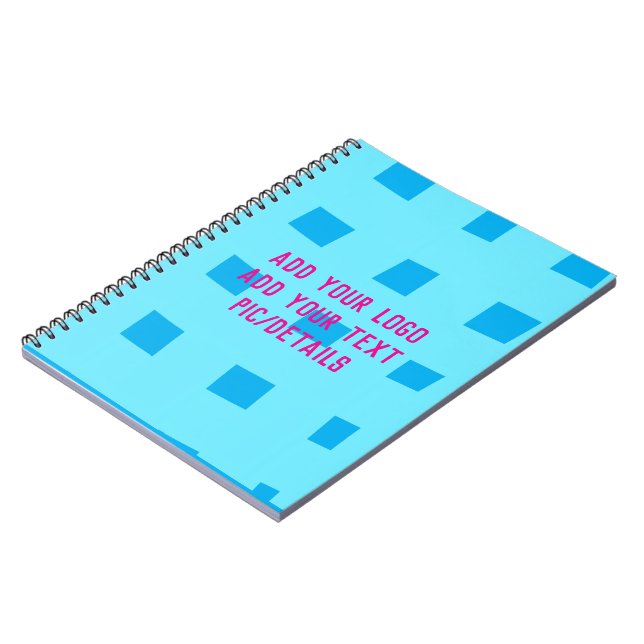 Caderno Espiral simples e minimamente personalizado adicione o end (Left Side)