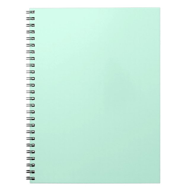 Caderno Espiral simples e mínimo personalizado pastel personalizad (Frente)