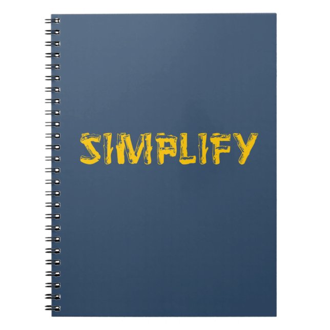 Caderno Espiral Simplificar (Frente)