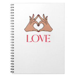 Caderno Espiral Sinais de amor