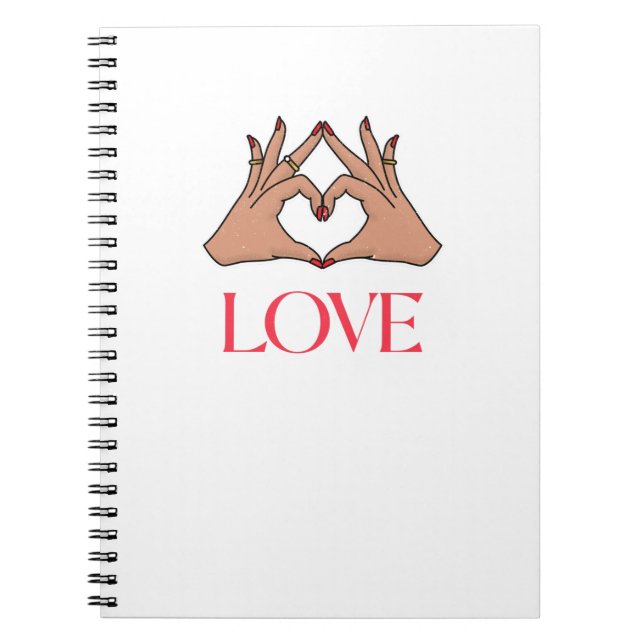 Caderno Espiral Sinais de amor (Frente)