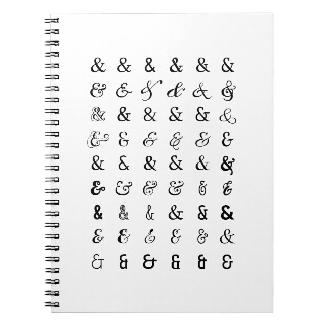 Caderno Espiral Sinais de Ampersand (Frente)