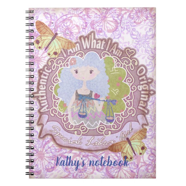 Caderno Espiral Sinais de Libra. notebook personalizado (Frente)