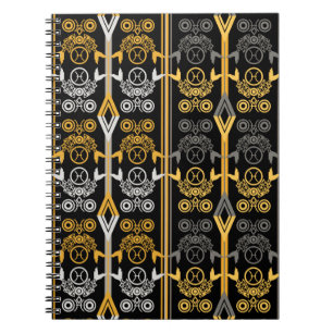 Caderno Espiral Sinais de Zodiac, Peixes