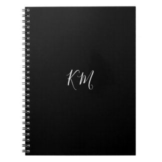 Caderno Espiral Sinais monográficos minimalistas personalizados a 