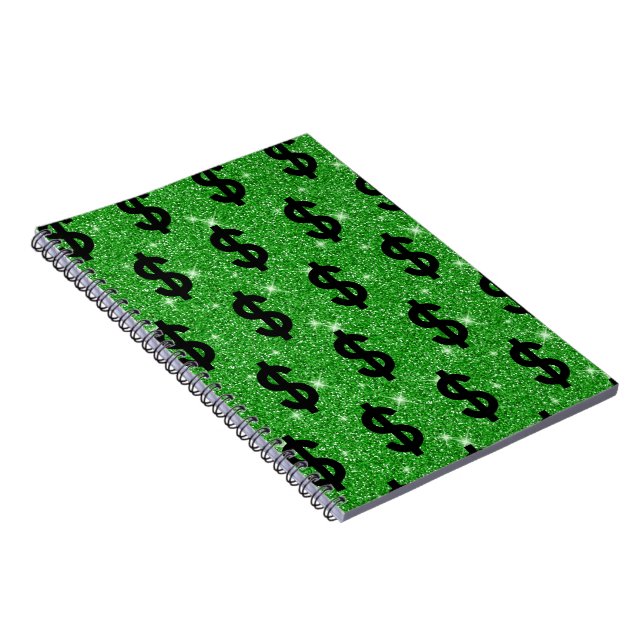 Caderno Espiral Sinal de Dólar Negro Money Empreendedor Wall Stree (Lado Direito)