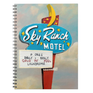 Caderno Espiral Sinal de Motel Sky Ranch