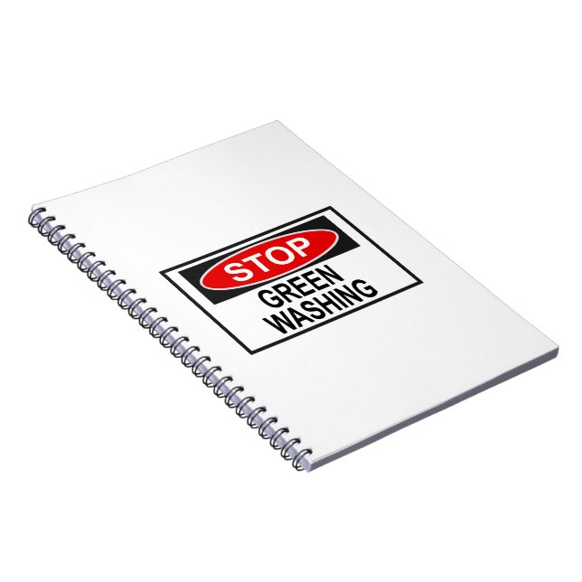 Caderno Espiral Sinal de Pare o Greenwashing (1) (Lado Direito)