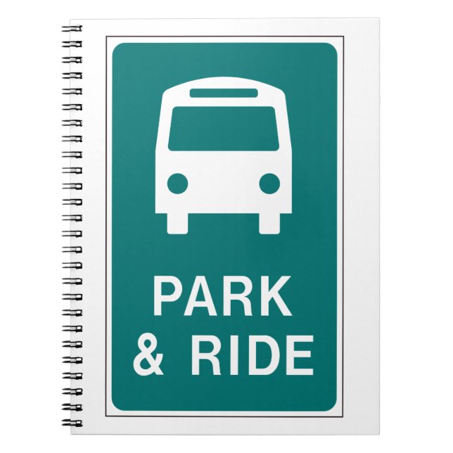 Caderno Espiral Sinal de Park e Ride (Frente)