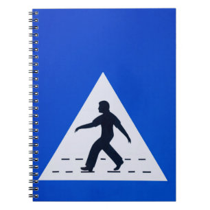 Caderno Espiral Sinal de passagem de pedestres Omani - Muscat, Oma