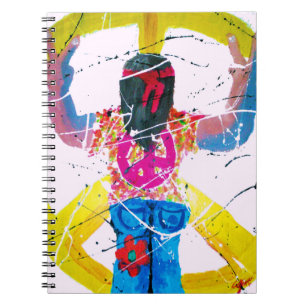 Caderno Espiral Sinal de Paz Groovy Hippie