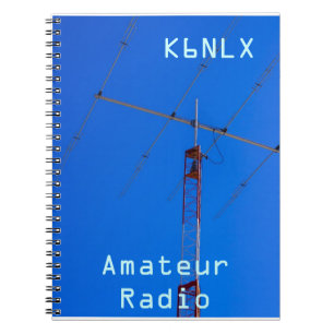 Caderno Espiral Sinal & feixe amadores de chamada de rádio