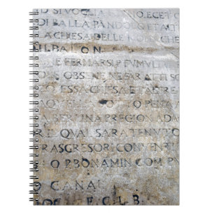 Caderno Espiral Sinal romano antigo