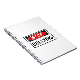 Caderno Espiral Sinal Vermelho de Pare o Bullying