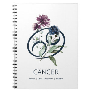 Caderno Espiral Sinal Zodiac - cancer