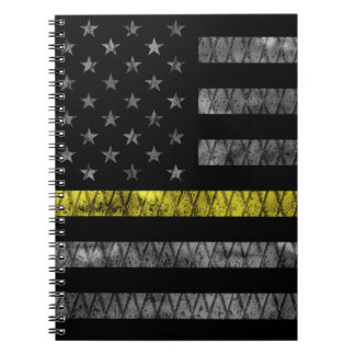 Caderno Espiral Sinalizador de Linha Amarelo Fino do Dispatcher