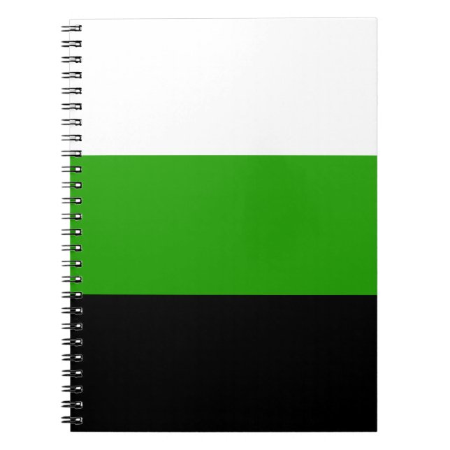 Caderno Espiral Sinalizador de Neutrois Pride (Frente)