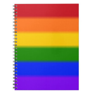 Caderno Espiral Sinalizador de Orgulho gay do Rainbow