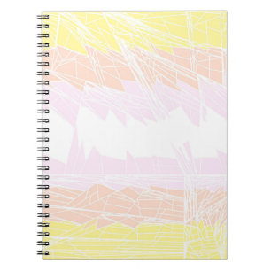 Caderno Espiral Sinalizador de Orgulho Geométrico Abstrato Pangend