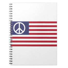 Caderno Espiral Sinalizador de Paz dos Estados Unidos