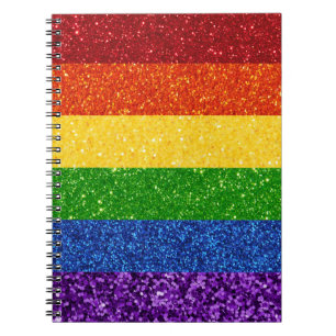 Caderno Espiral Sinalizador do Orgulho Arco-Íris LGBT