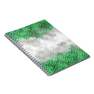 Caderno Espiral Sinalizador do Orgulho Grayromântico do Trippy Abs