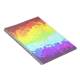 Caderno Espiral Sinalizador do Orgulho Neurogante do Abstrato do T