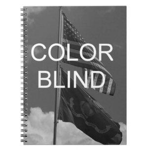 Caderno Espiral Sinalizadores em tons de cinza ocultos a cores