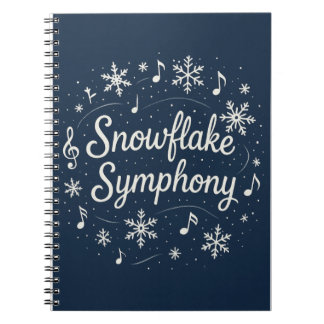 Caderno Espiral Sinfonia de Floco de Neve