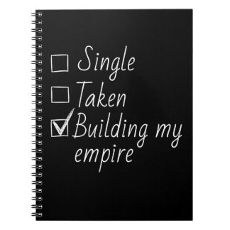 Caderno Espiral Single Taken Checklist Style Motivational Quote  N