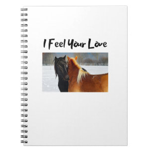Caderno Espiral Sinto Seu Amor.