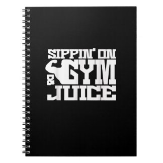 Caderno Espiral Sippin No Sumo De Gym - Camisas De Trabalho De Men