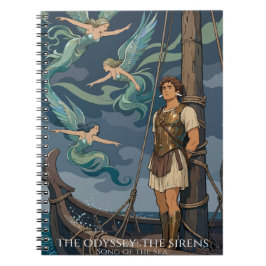 Caderno Espiral Siren Song Over Stormy Seas