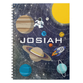 Caderno Espiral Sistema Solar, Astronauta e Espacial