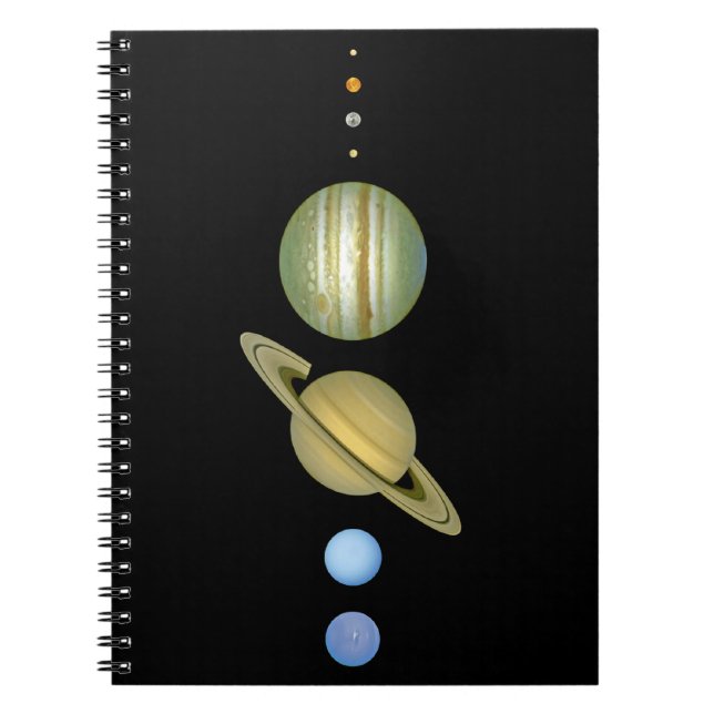 Caderno Espiral Sistema Solar ~ Vista Longa (Frente)
