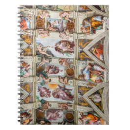 Caderno Espiral Sistine Chapel Michelangelo - Vaticano, Roma, Itál