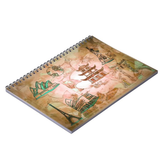 Caderno Espiral Sites Famosos (Left Side)