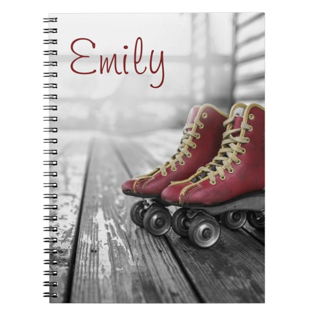 Caderno Espiral skates do cilindro de impressão (Frente)