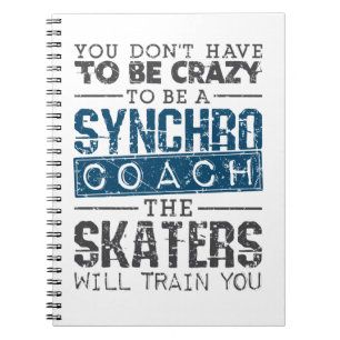 Caderno Espiral Skating Coach Sincronizado Louco