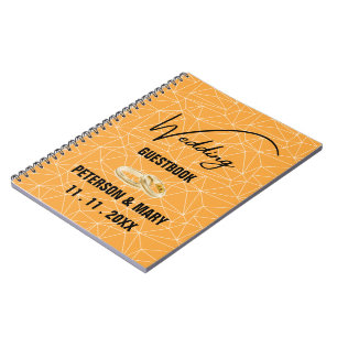 Caderno Espiral Skaymarts Elegante Convidado de Casamento Negro