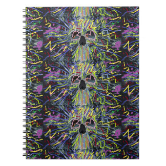 Caderno Espiral Skeleton Art Design