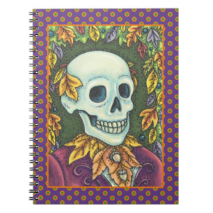 CADERNO ESPIRAL SKELETON, GÓTICO GENTLEMAN SKULL, SOCIEDADE DE FOL
