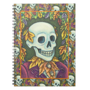 CADERNO ESPIRAL SKELETON, GÓTICO GENTLEMAN SKULL, SOCIEDADE DE FOL