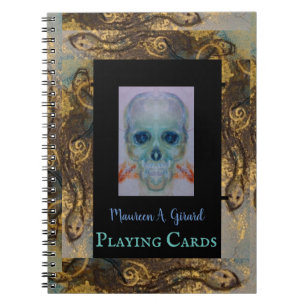 Caderno Espiral Skeleton Halloween Death Maureen Girard Pla