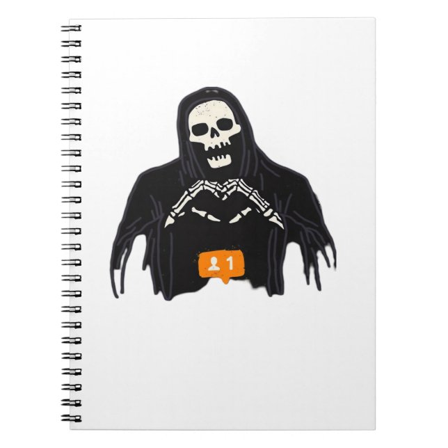 Caderno Espiral Skeleton Hand Heart Follower Classic (Frente)