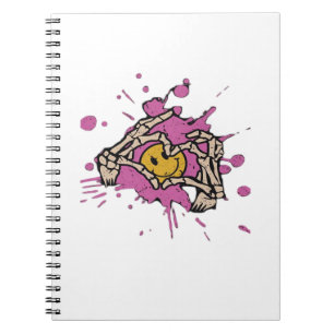 Caderno Espiral Skeleton Hand Heart Show Classic